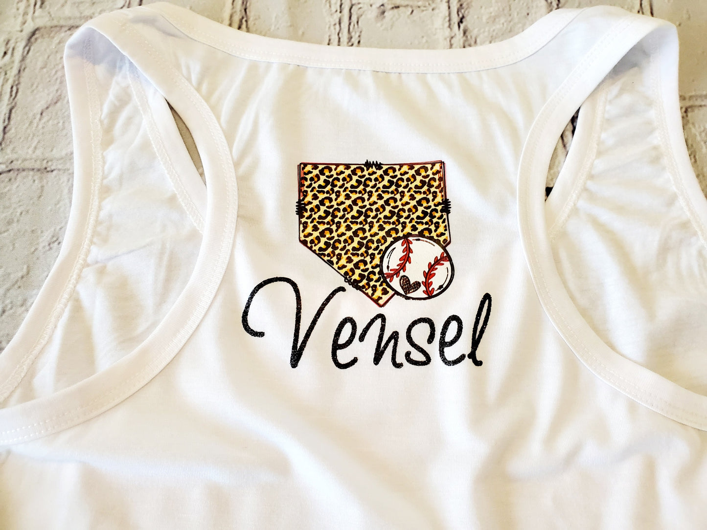 Baseball~ Tank~Leopard Baseball ~Back