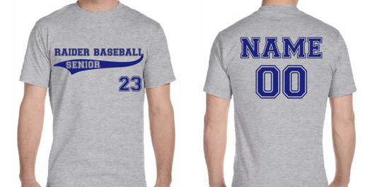 2023 Raider Baseball Senior T-shirt
