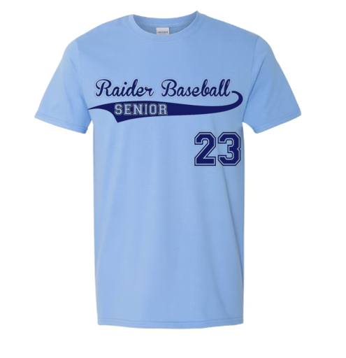 2023 Raider Baseball Senior T-shirt