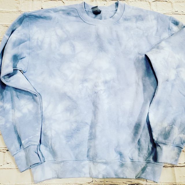 Blue Tie Dye Crew ~ Unisex