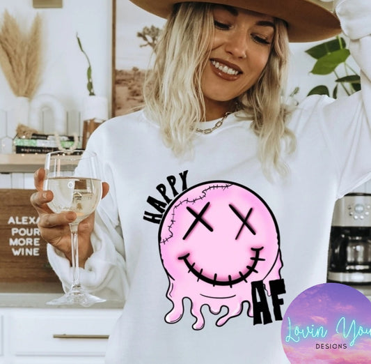 Happy AF Smiley ~Women's