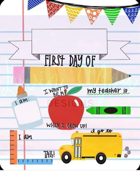 Back to School Dry Erase Boards